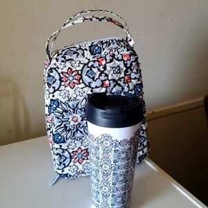 Vera Bradley Lunch bag and tumbler set.
